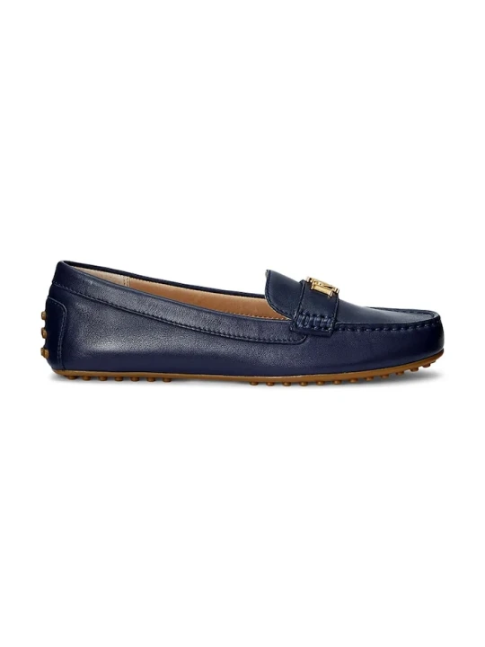 Zdjęcie produktu Lauren Ralph Lauren mokasyny skórzane Barnsbury granatowy