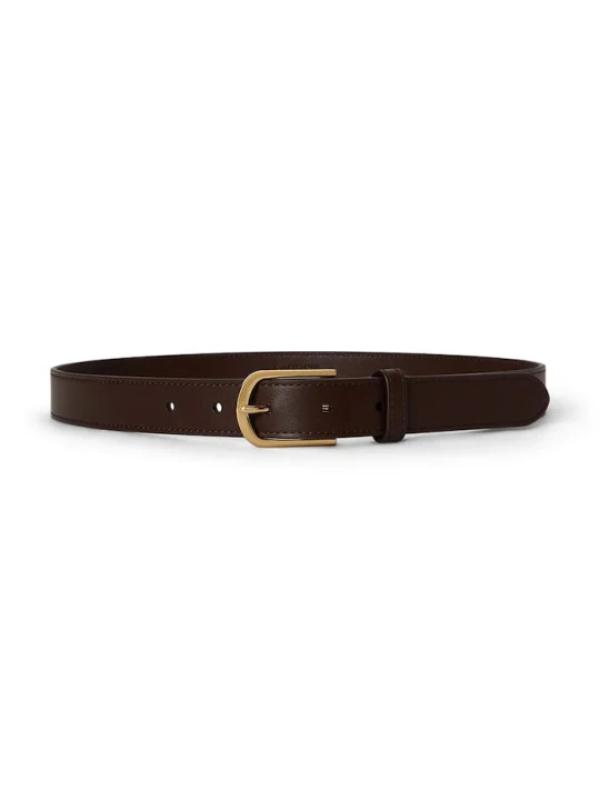 Zdjęcie produktu Lauren Ralph Lauren pasek damski skórzany brązowy
