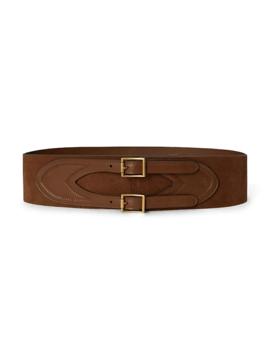 Zdjęcie produktu Lauren Ralph Lauren pasek damski skórzany brązowy