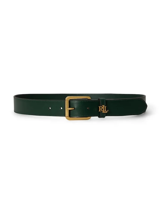 Zdjęcie produktu Lauren Ralph Lauren pasek damski skórzany zielony