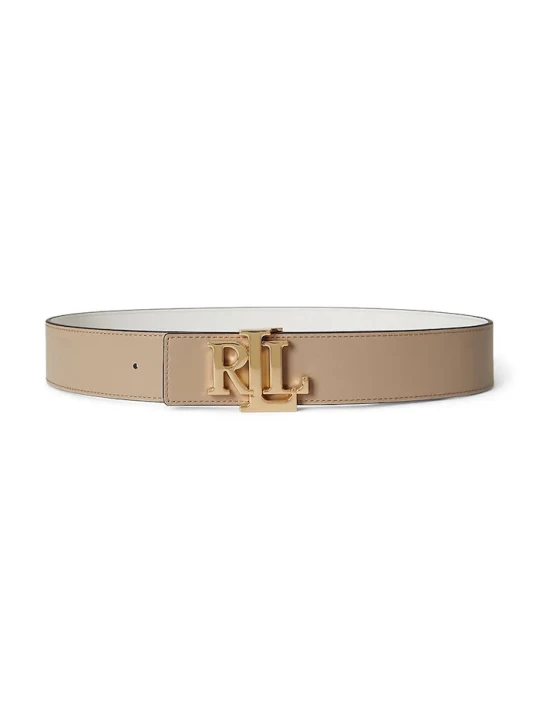 Zdjęcie produktu Lauren Ralph Lauren pasek dwustronny damski skórzany beżowy