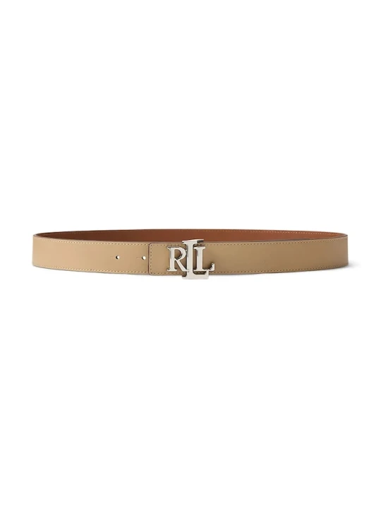 Zdjęcie produktu Lauren Ralph Lauren pasek dwustronny damski skórzany beżowy