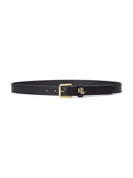 Zdjęcie produktu Lauren Ralph Lauren pasek damski skórzany czarny