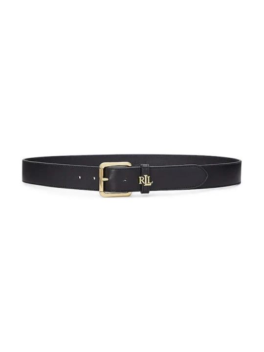 Zdjęcie produktu Lauren Ralph Lauren pasek damski skórzany czarny