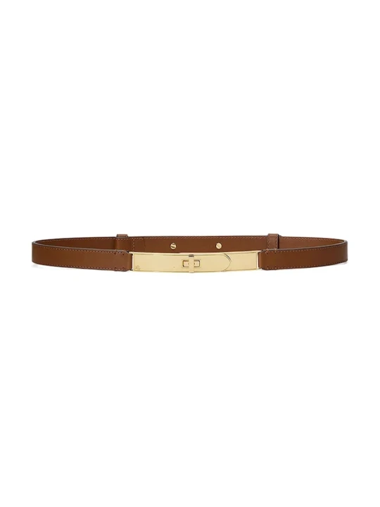 Zdjęcie produktu Lauren Ralph Lauren pasek skórzany brązowy