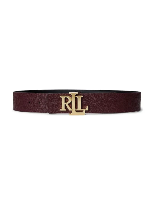 Zdjęcie produktu Lauren Ralph Lauren pasek skórzany dwustronny bordowy