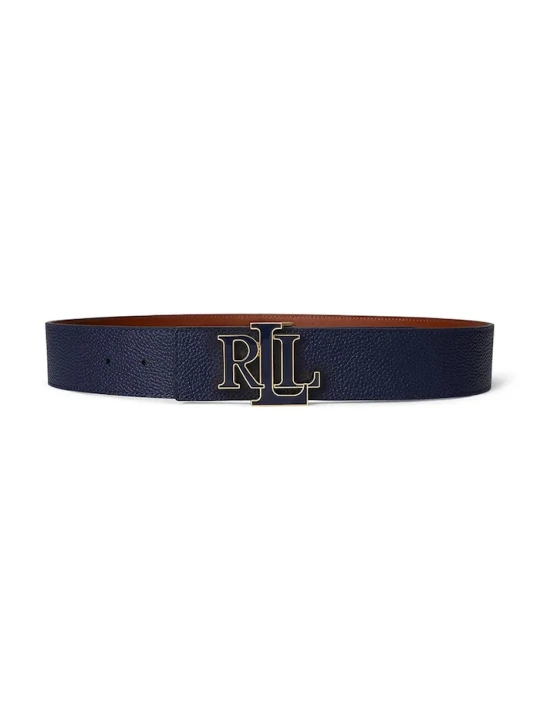 Zdjęcie produktu Lauren Ralph Lauren pasek skórzany dwustronny granatowy