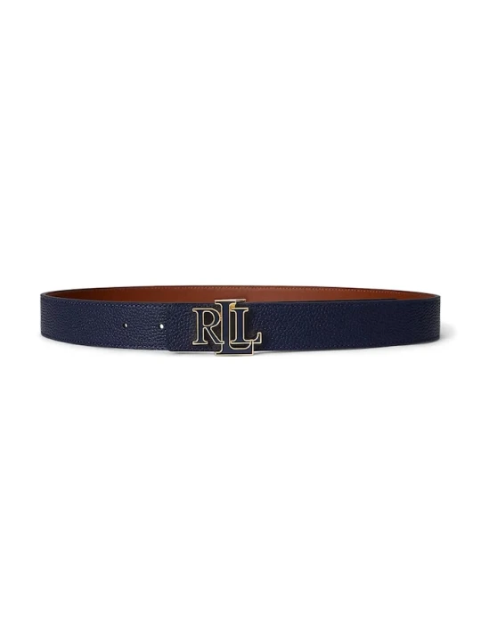 Zdjęcie produktu Lauren Ralph Lauren pasek damski skórzany granatowy
