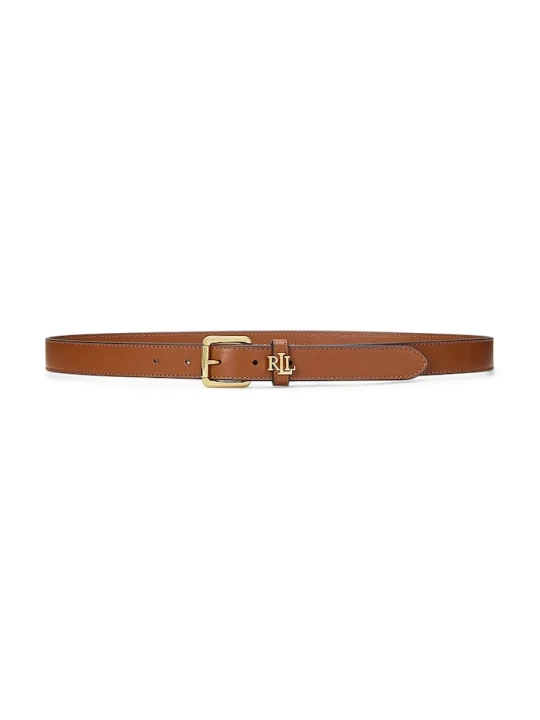 Zdjęcie produktu Lauren Ralph Lauren pasek damski skórzany brązowy