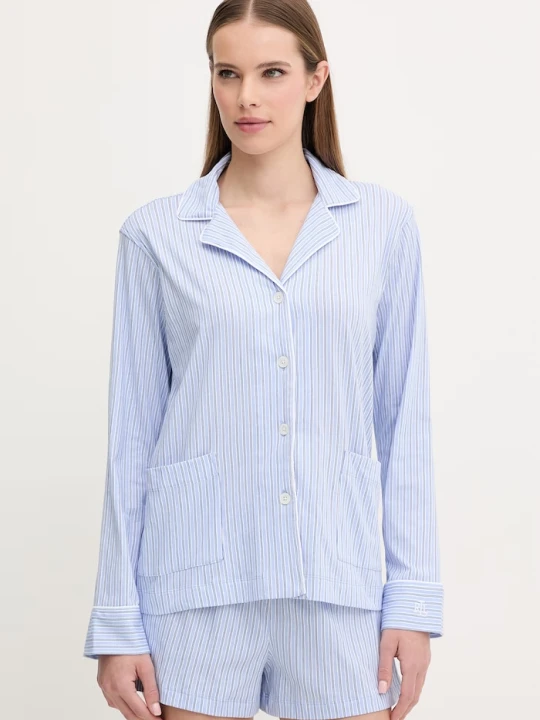Zdjęcie produktu Lauren Ralph Lauren piżama bawełniana niebieski