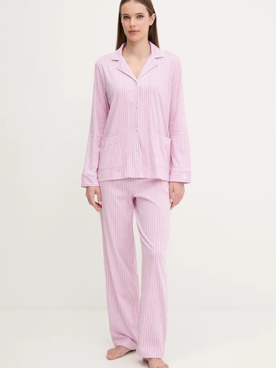 Zdjęcie produktu Lauren Ralph Lauren piżama bawełniana różowy