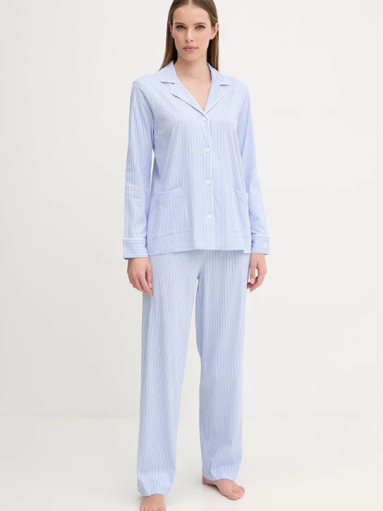 Zdjęcie produktu Lauren Ralph Lauren piżama bawełniana niebieski
