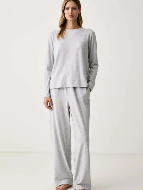 Zdjęcie produktu Lauren Ralph Lauren piżama damska bawełniana szary