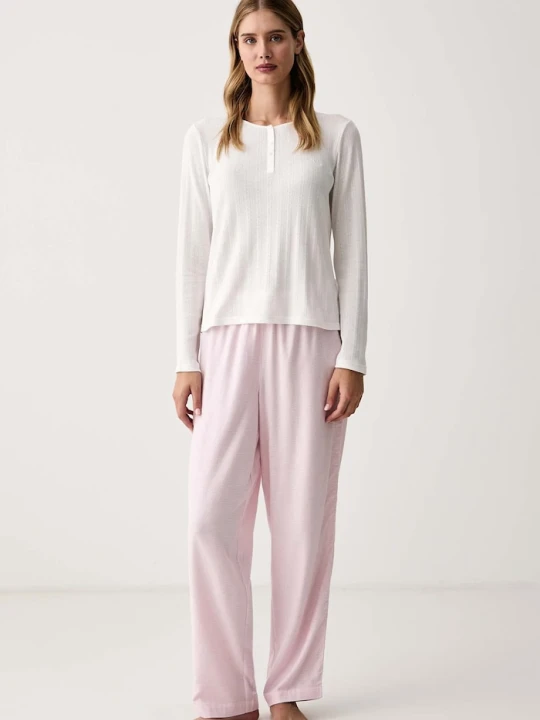 Zdjęcie produktu Lauren Ralph Lauren piżama damska z bawełną różowy