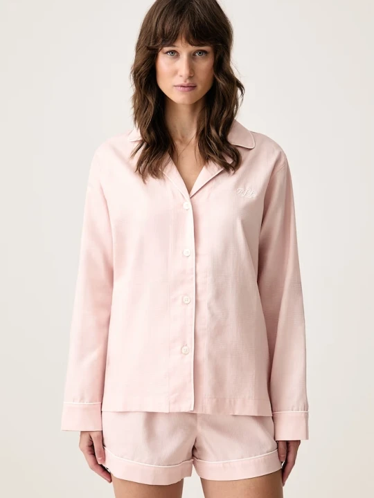 Zdjęcie produktu Lauren Ralph Lauren piżama dwuczęściowa damska bawełniana różowy