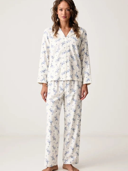Zdjęcie produktu Lauren Ralph Lauren piżama dwuczęściowa damska z bawełną beżowy