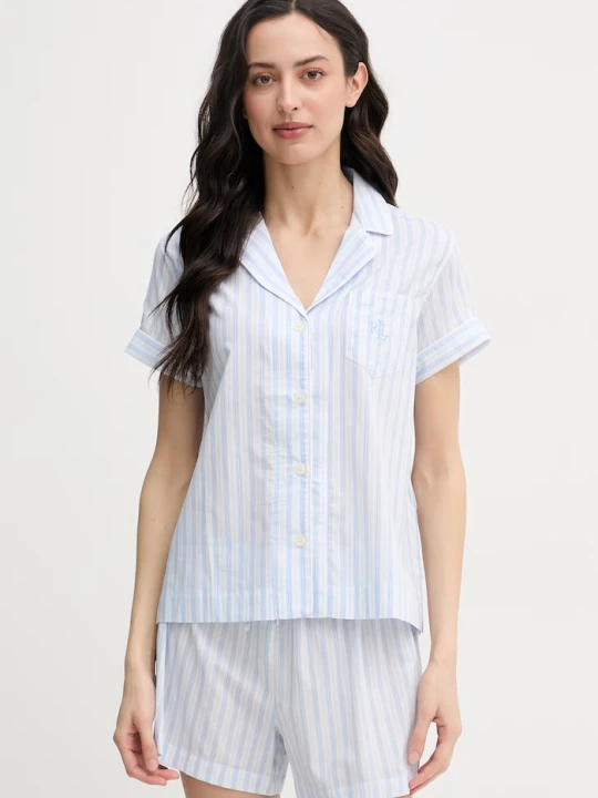Zdjęcie produktu Lauren Ralph Lauren piżama dwuczęściowa damska z wiskozą niebieski