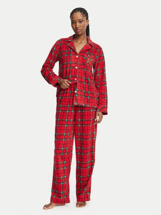 Zdjęcie produktu LAUREN RALPH LAUREN Piżama ILN92552F Czerwony Regular Fit