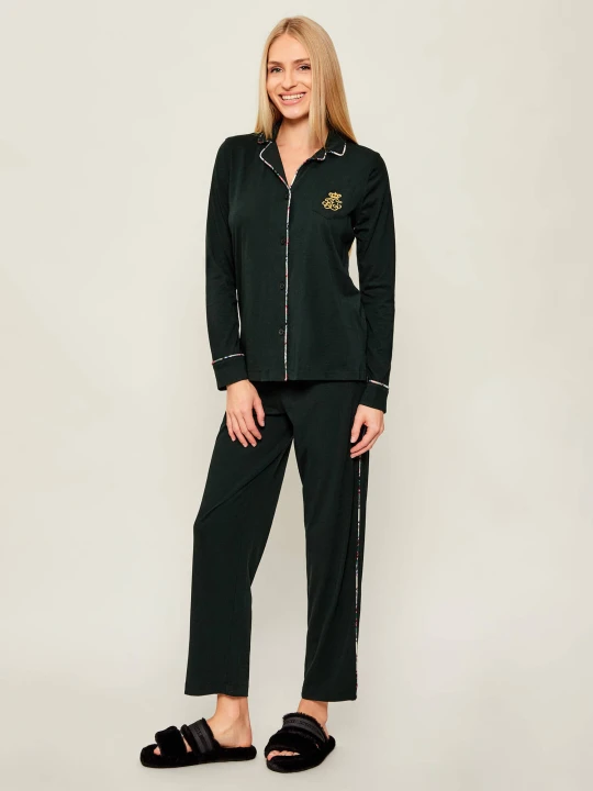 Zdjęcie produktu LAUREN RALPH LAUREN Piżama | Regular Fit butelkowa zieleń