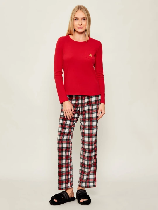 Zdjęcie produktu LAUREN RALPH LAUREN Piżama | Regular Fit czerwony