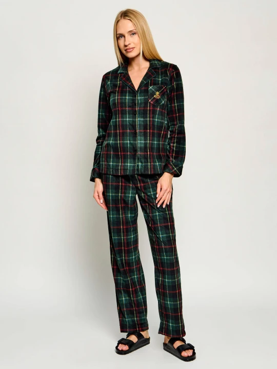 Zdjęcie produktu LAUREN RALPH LAUREN Piżama | Regular Fit butelkowa zieleń