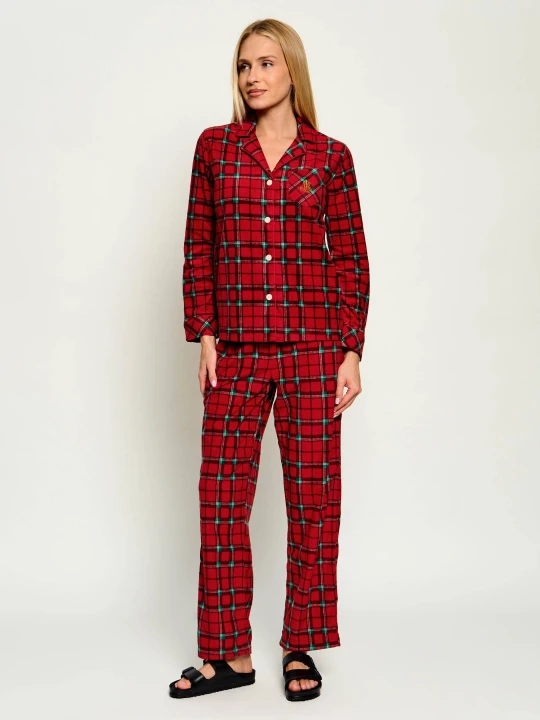 Zdjęcie produktu LAUREN RALPH LAUREN Piżama | Regular Fit czerwony