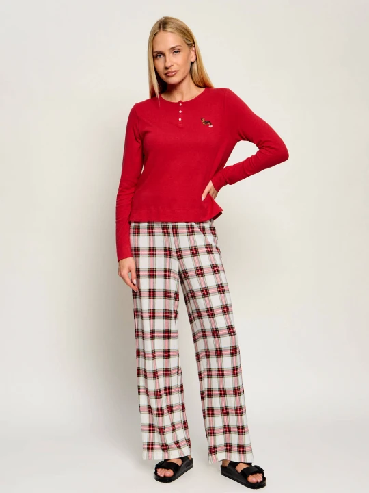 Zdjęcie produktu LAUREN RALPH LAUREN Piżama | Regular Fit czerwony