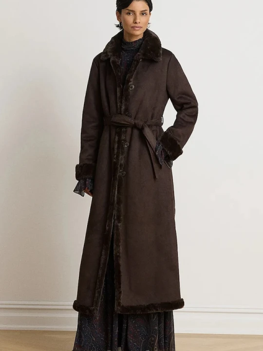 Zdjęcie produktu Lauren Ralph Lauren płaszcz damski brązowy