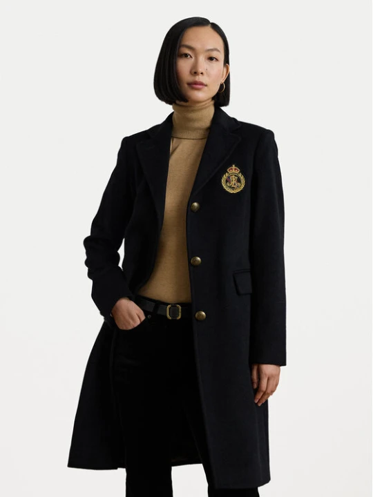 Zdjęcie produktu LAUREN RALPH LAUREN Płaszcz wełniany 297958509001 Czarny Regular Fit