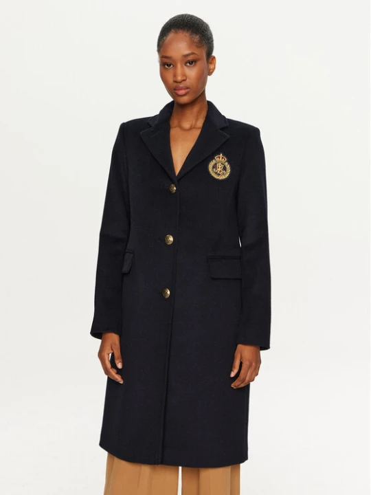 Zdjęcie produktu LAUREN RALPH LAUREN Płaszcz wełniany 297958509002 Granatowy Regular Fit