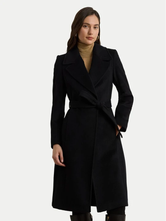 Zdjęcie produktu LAUREN RALPH LAUREN Płaszcz wełniany 297962169001 Czarny Regular Fit