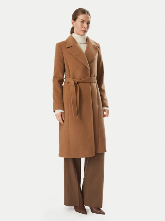 Zdjęcie produktu LAUREN RALPH LAUREN Płaszcz wełniany 297962169007 Brązowy jasny Regular Fit