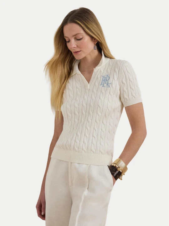 Zdjęcie produktu LAUREN RALPH LAUREN Polo 200932224016 Biały Slim Fit