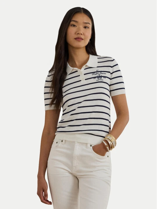 Zdjęcie produktu LAUREN RALPH LAUREN Polo 200P03506001 Biały Slim Fit