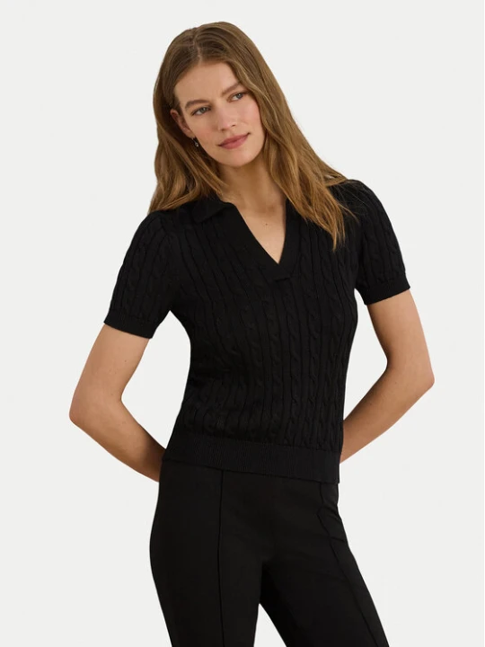 Zdjęcie produktu LAUREN RALPH LAUREN Polo 200P14041002 Czarny Regular Fit