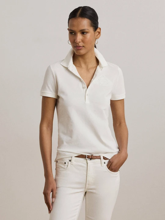 Zdjęcie produktu LAUREN RALPH LAUREN Polo INDIE | Regular Fit | stretch pique biały