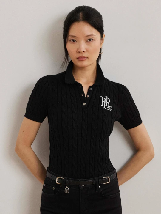 Zdjęcie produktu LAUREN RALPH LAUREN Polo NATRISSA | Slim Fit czarny