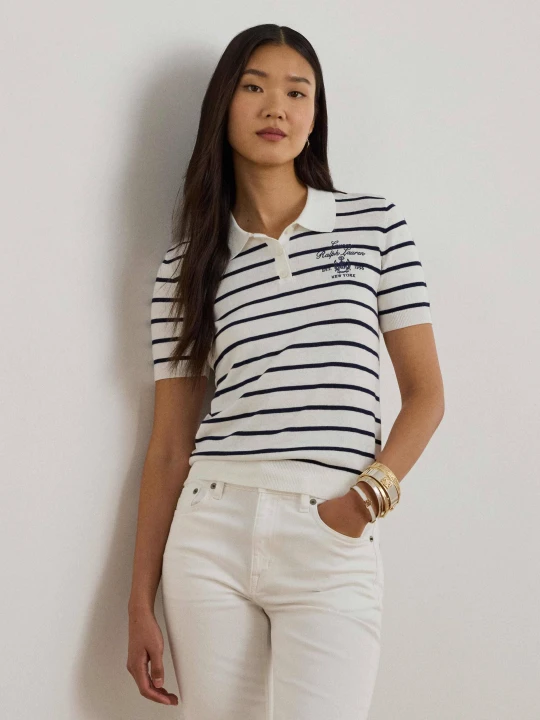 Zdjęcie produktu LAUREN RALPH LAUREN Polo RAYON | Slim Fit biały