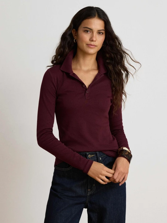 Zdjęcie produktu LAUREN RALPH LAUREN Polo | Slim Fit bordowy