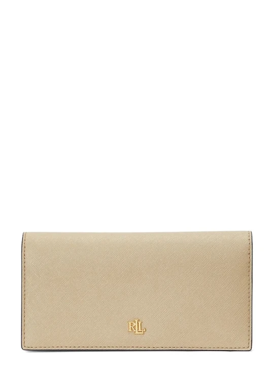 Zdjęcie produktu Lauren Ralph Lauren portfel damski skórzany beżowy