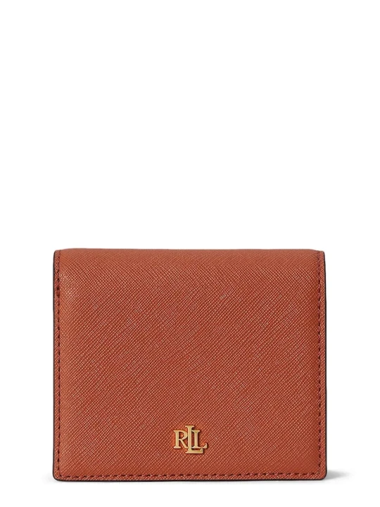 Zdjęcie produktu Lauren Ralph Lauren portfel damski skórzany pomarańczowy