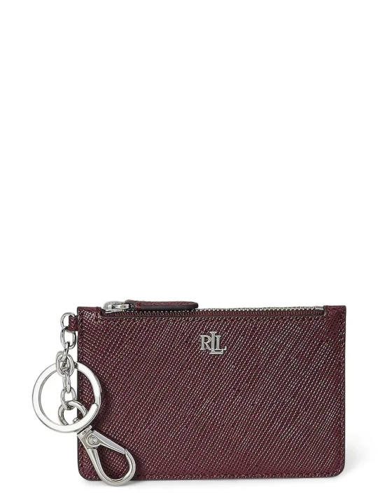 Zdjęcie produktu Lauren Ralph Lauren portfel skórzany bordowy