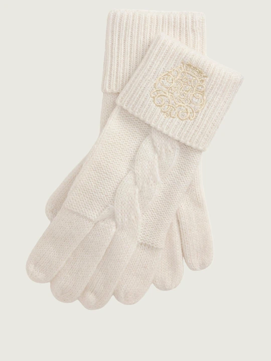 Zdjęcie produktu LAUREN RALPH LAUREN Rękawiczki | z dodatkiem wełny kremowy