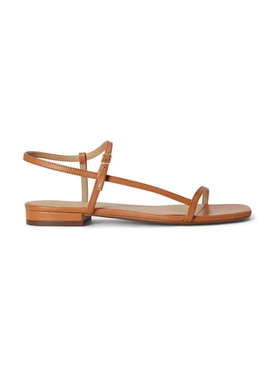 Zdjęcie produktu Lauren Ralph Lauren sandały damskie skórzane Lainee brązowy