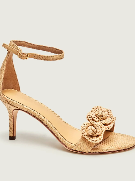 Zdjęcie produktu LAUREN RALPH LAUREN Sandały na szpilce ALLIE | z dodatkiem skóry beżowy
