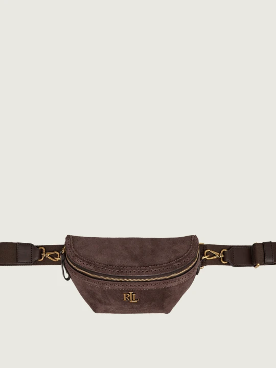 Zdjęcie produktu LAUREN RALPH LAUREN Saszetka nerka Marcy | zamsz brązowy
