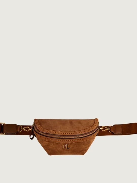 Zdjęcie produktu LAUREN RALPH LAUREN Saszetka nerka Marcy | zamsz brązowy