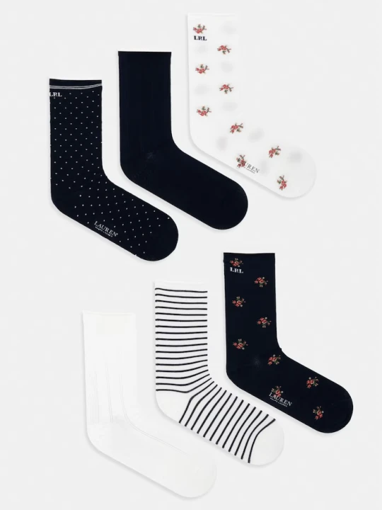 Zdjęcie produktu Lauren Ralph Lauren skarpety damskie 6-pack biały