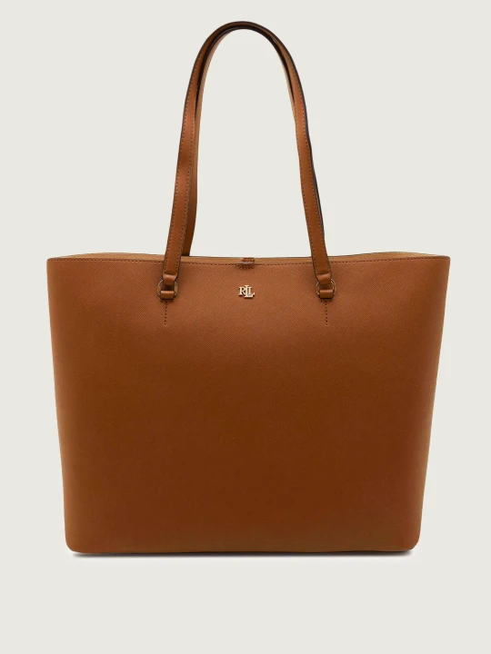 Zdjęcie produktu LAUREN RALPH LAUREN Skórzana shopperka KARLY brązowy