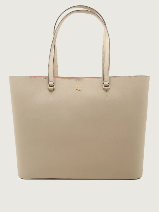 Zdjęcie produktu LAUREN RALPH LAUREN Skórzana shopperka Karly beżowy